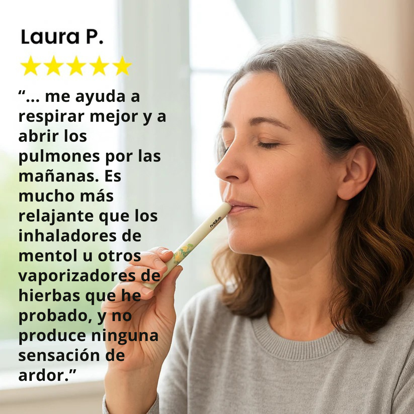 Stick Herbal Relajante: Alivia los pulmones, desintoxica y refresca el aliento