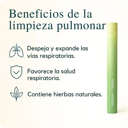 Stick Herbal Relajante: Alivia los pulmones, desintoxica y refresca el aliento