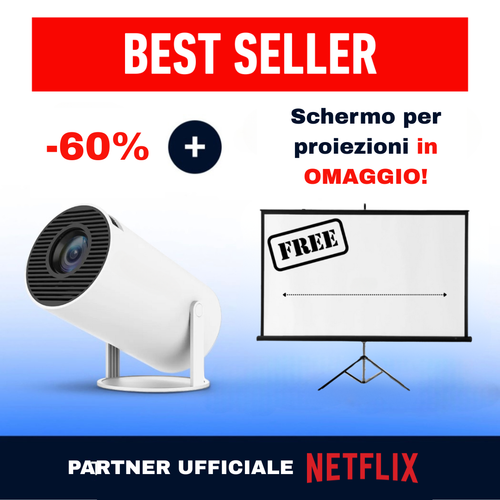 MovieGo™ Portable Mini Projector | 4K Ultra HD